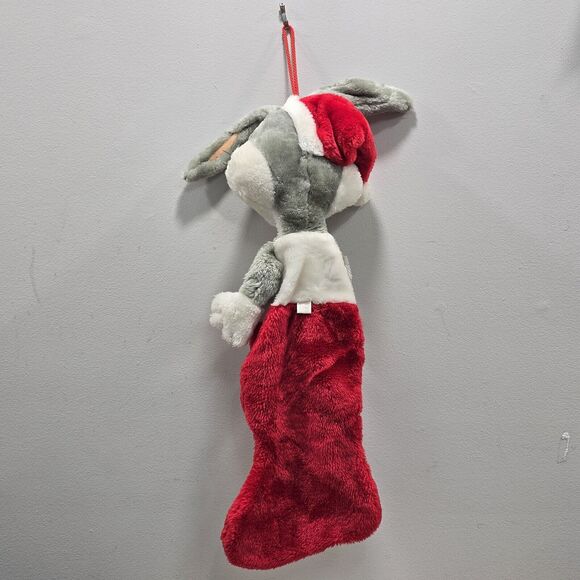 Vintage Bugs Bunny Plush Christmas Stocking Warner Bros Looney Tunes - Picture 13 of 13